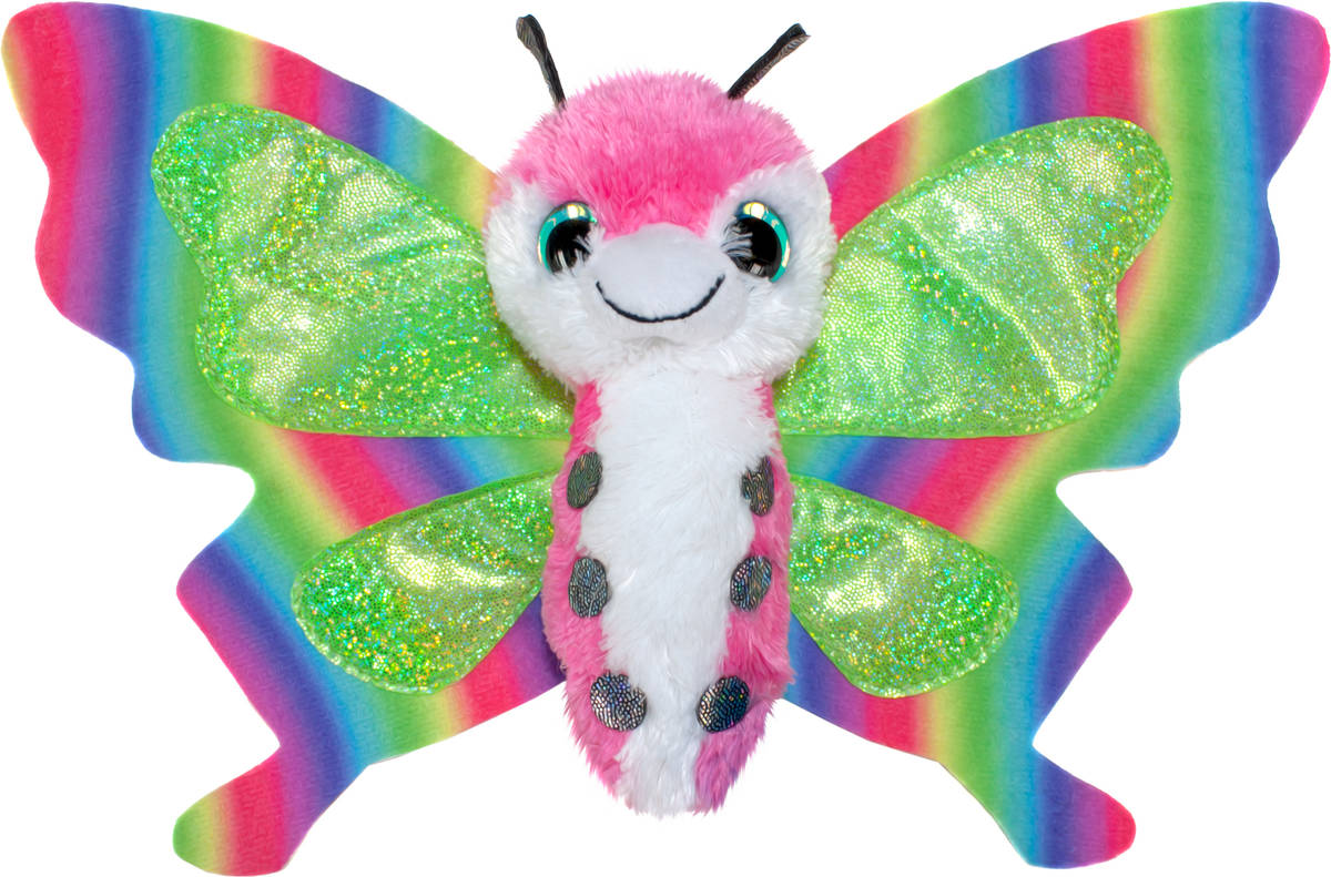 Lumo Stars Sommar mariposa felpa multicolor juguetes de peluche 3 años niñoniña 150