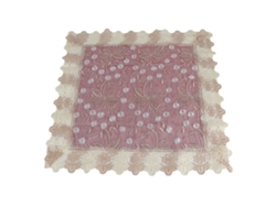 2026-mantel Redondo Estilo Europeo De Poliéster Con Bordado De Encaje Para Decoración De Hogar Y Bodas(rojo 60x60cm)