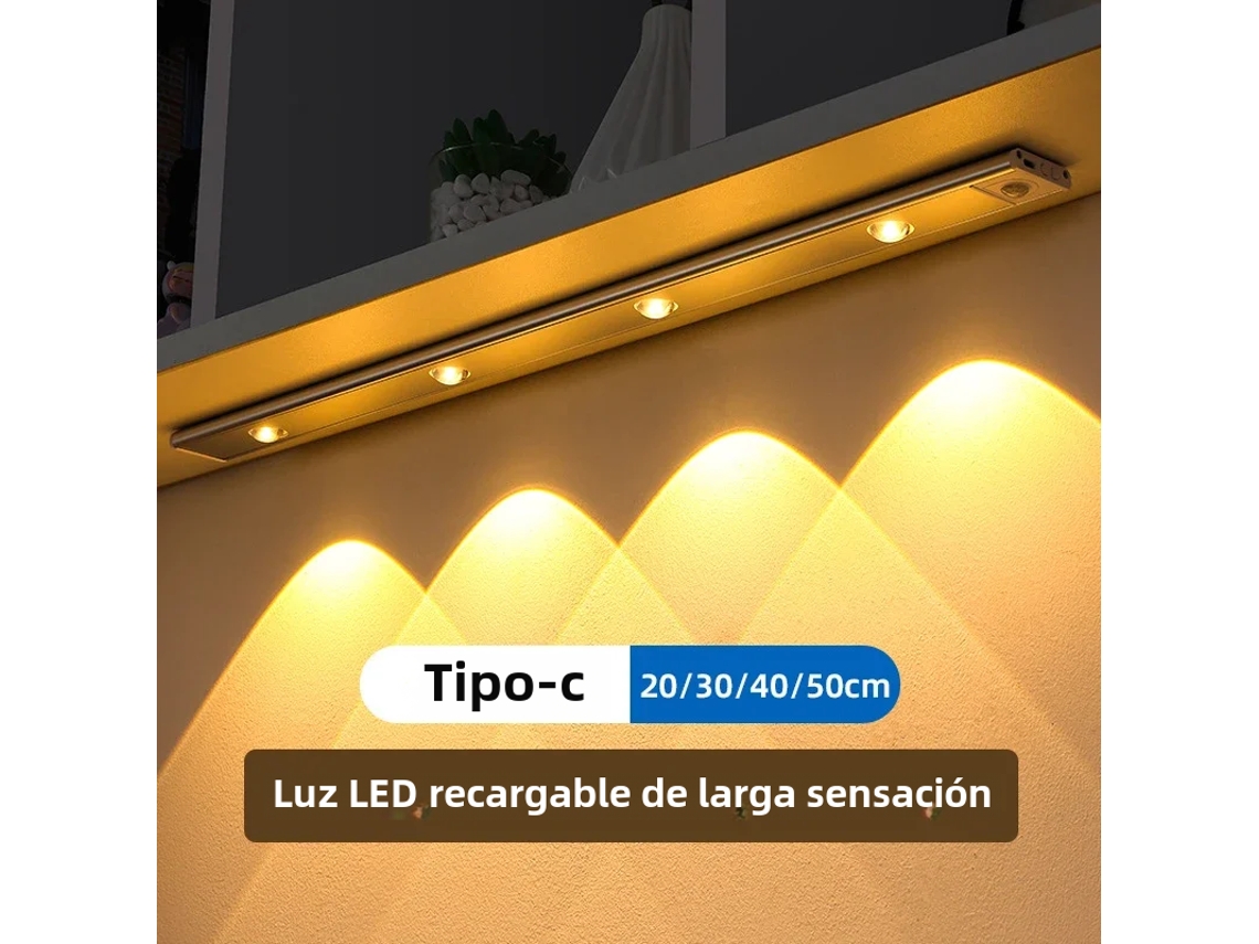 Luz Nocturna Led Inalámbrica Ultrafina Con Sensor De Movimiento Y Alimentación Por Usb.
