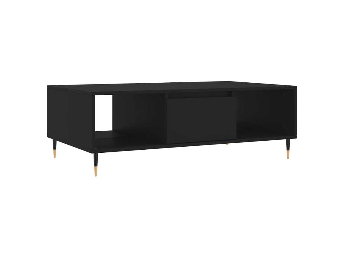 Maison Exclusive - Mesa De Centro Madera De Ingeniería Negro 104x60x35 Cm