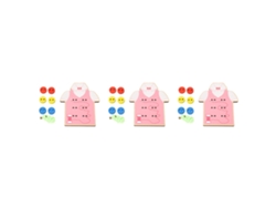 3 piezas de juguetes de costura de madera con botones, juego de enhebrado, habilidades motoras, juguete educativo para preescolares.