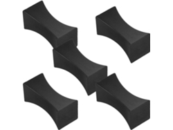 Juego De 5 Soportes Para Palillos De Fibra De Vidrio Negra, Con Forma De Almohada.