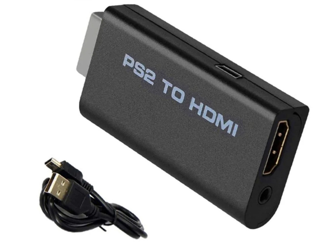 Ps2 Para Hdmi Playstation 2 Para Hdmi 480i Yizhood Y4 Preto