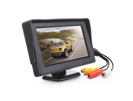 Monitor LCD TFT de 4,3 pulgadas, vista trasera de coche, pantalla a todo Color, entradas de vídeo de 2 canales, marcha atrás Visual para cámara VCD...