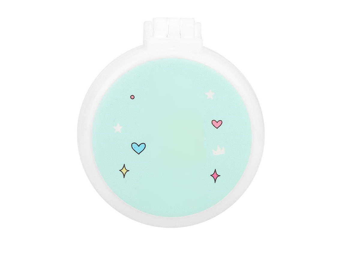 Peine Plegable Portátil Con Un Bonito Diseño De Dibujos Animados Y Masajeador Capilar Con Espejo (caballo Amarillo)