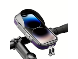 Soporte impermeable para teléfono de motocicleta. Compatible con teléfonos de hasta 17" (78 cm) de largo. Fácil de instalar. Luz LED USB. Portátil. Para el hogar. STELASPLEN
