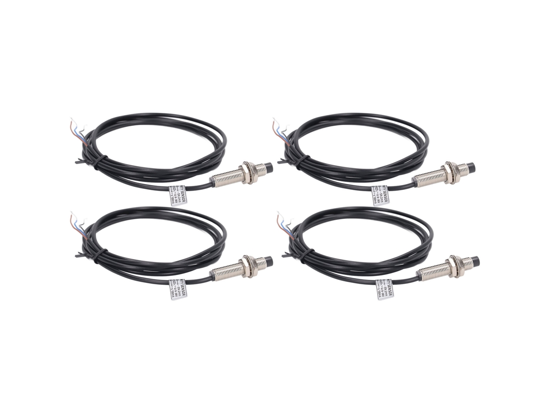 Omni-4 Conjuntos Interruptor De Proximidad Inductivo 2mm Cable 3 Pnp No Sensor Proximidad 6-36vdc