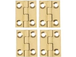 Bandeja Pequeña De Cobre Para Servir - 4 Piezas, Chapada En Oro, 25 X 20 X 1,2 Mm (1 Pulgada) Para Armarios, Cajones, Puertas Y Joyería.