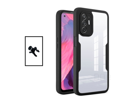 Funda Proteção Frente Verso para Oppo Oppo Reno5 Z GIFT4ME Negro