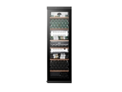 Vinoteca Climadiff Millesime240db con dos zonas de temperatura (237 botellas, color negro)
