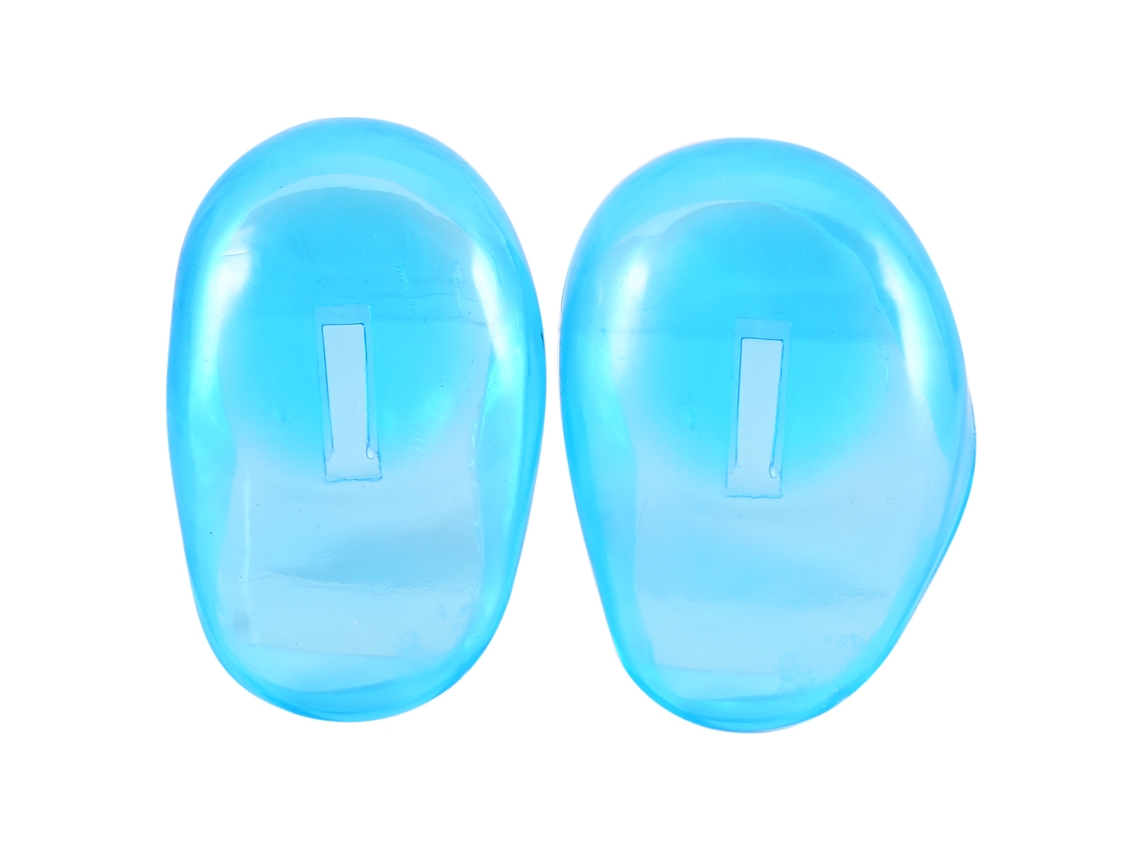 2 Piezas Funda Para Oídos Azul Protector Plástico Anti Mancha Para Protectar Auriculares Del Tinte