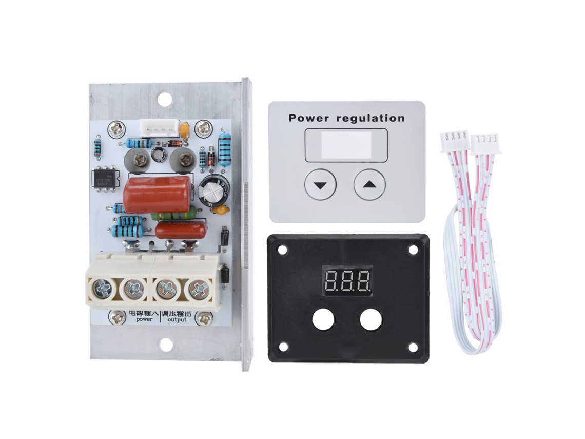 Yncm2026-regulador De Voltaje Digital Scr 10000w Control De Velocidad Dimmer Termostato Ac 220v 80a