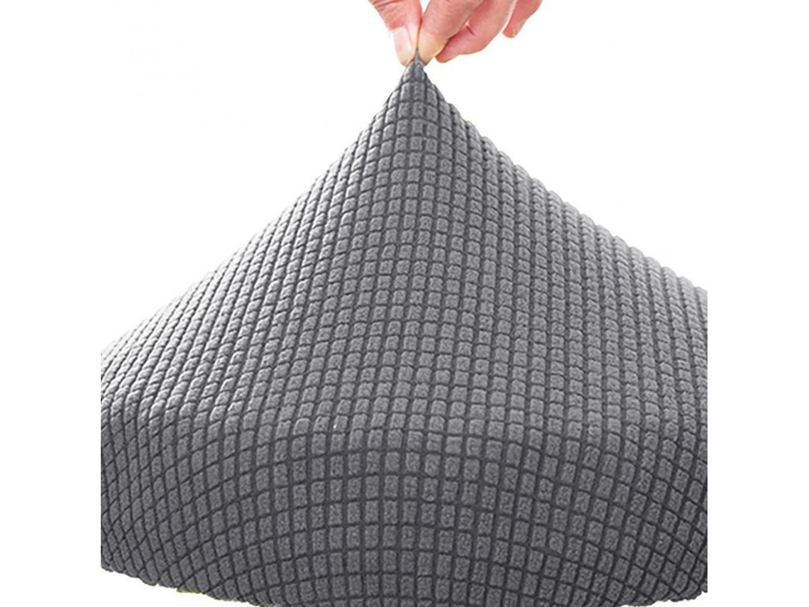 2026-funda De Silla Elástica De Poliéster Lavable Para Taburete Redondo, Ajustable 30-40cm, Ideal Para Hogar Y Oficina Gris