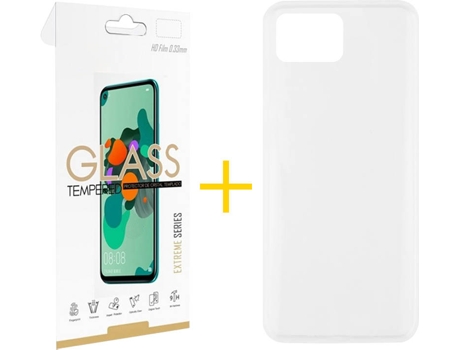 Kit Funda + Protector de Pantalla Oppo A73 4G SKYHE Liso (Transparente)