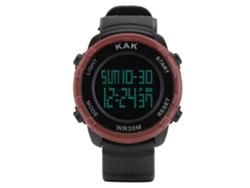 Reloj Deportivo Kak Impermeable A 30m Para Natación, Escalada Y Actividades Al Aire Libre Con Alarma Y Led (rojo)