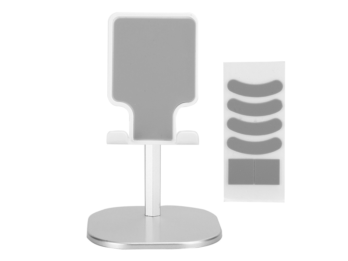Soporte (universal Para Teléfonos Y Tablets, Colocación En Escritorio) Soporte Universal Para Teléfonos Y Tablets De Escritorio Lazy Blanco