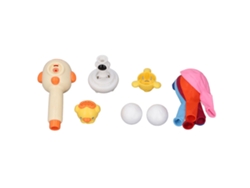 Juguete Infantil Para Ejercicios De Respiración, Juego De Pelota Flotante Con 6 Globos Beige.