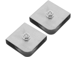 Polea Para Mástil Inoomp Fabricada En Acero Inoxidable, 2 Piezas, Diseño Cuadrado Con Construcción Soldada Para Mayor