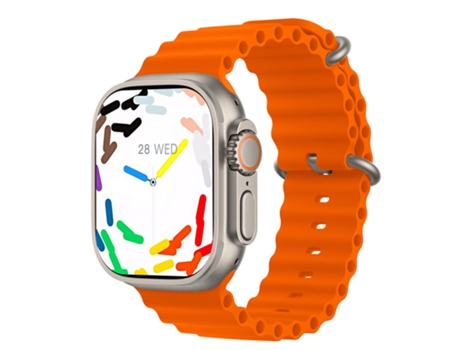 SHAH ARPAN Smart Watch HK9 ULTRA 2 Llamadas Bluetooth, Monitoreo de Salud, Naranja