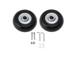 Kit De Ruedas Giratorias De Repuesto Para Maleta Con Rodamiento Doble Silencioso De 54x18 Mm.