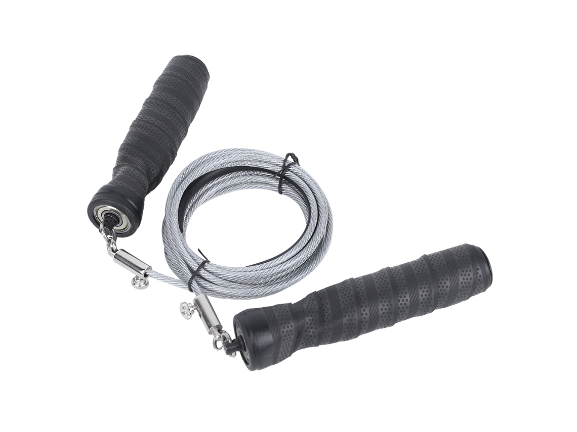Cuerda de saltar con peso ajustable para fitness, cuerda de saltar con rodamiento de acero para adultos y estudiantes