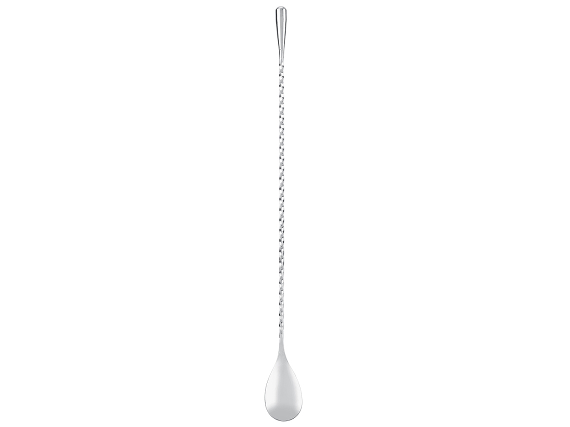 MEOIRUERY Cuchara de Barra de Acero Inoxidable con Mango Largo para Café, Mezcla y Cócteles