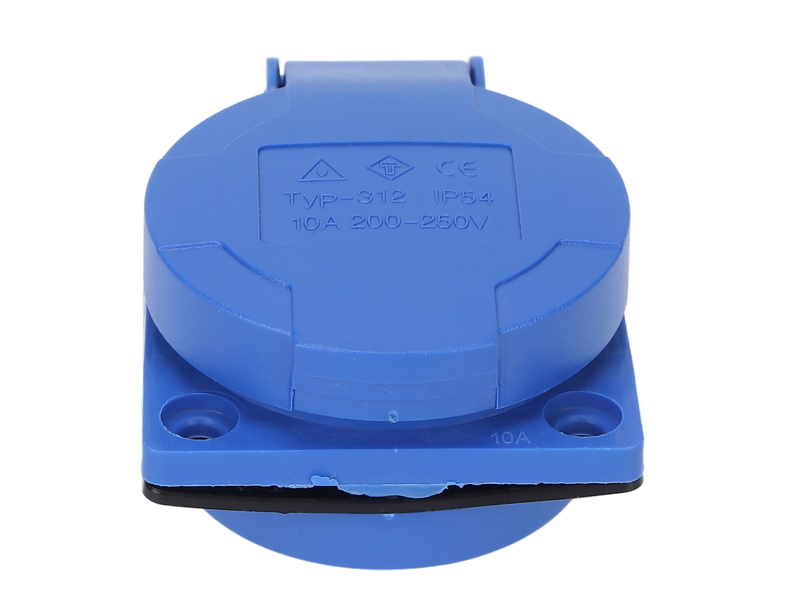 Enchufe Industrial Impermeable Oculto De 5 Pines Para Agricultura, Puertos, Caravanas Y Camping.