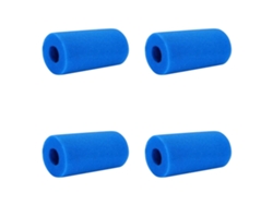 Útiles Escolares En Liquidación. 4 Esponjas De Filtración Para Piscina Reutilizables Y Lavables. Esponja De Filtración Cilíndrica.