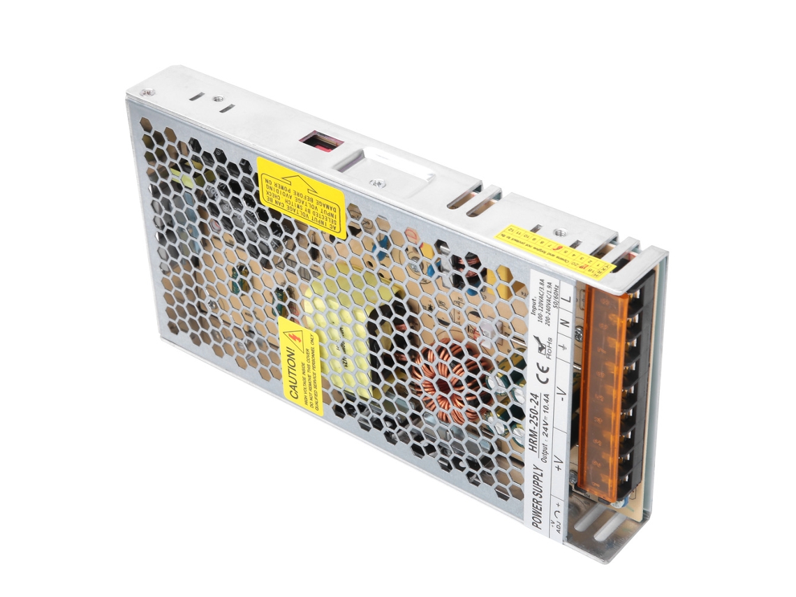 Omni-fuente De Poder Interruptor Pwm Control Inteligente Para Tiras Led Bajo Voltaje 100-240vac A Dc24v 250w