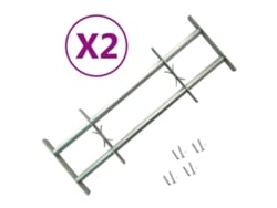 Rejas de seguridad ajustables para ventanas (2 unidades, 1000-1500 mm, DKD HOME DECOR)