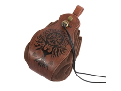 2026-bolsa De Cuero Falso Medieval, Billetera Portátil Con Cordón, (fénix)