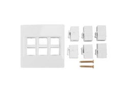 Painel De Mídia Multimídia (transmissão 4k Hd De Rede Gigabit) Plugue Sem Solda Snap-on Tomada Hdmi Cat6 Tipo 86