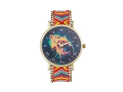 Reloj De Pulsera Unisex Informal Con Correa De Lana Y Movimiento De Cuarzo.