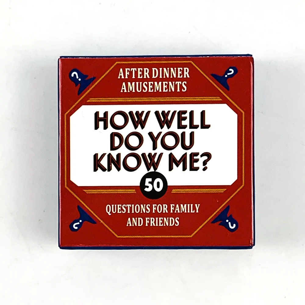 Versión mini de un juego de cartas con rompecabezas, que incluye acertijos divertidos, ideal para conversaciones en familia. MDUG (estilo 3)