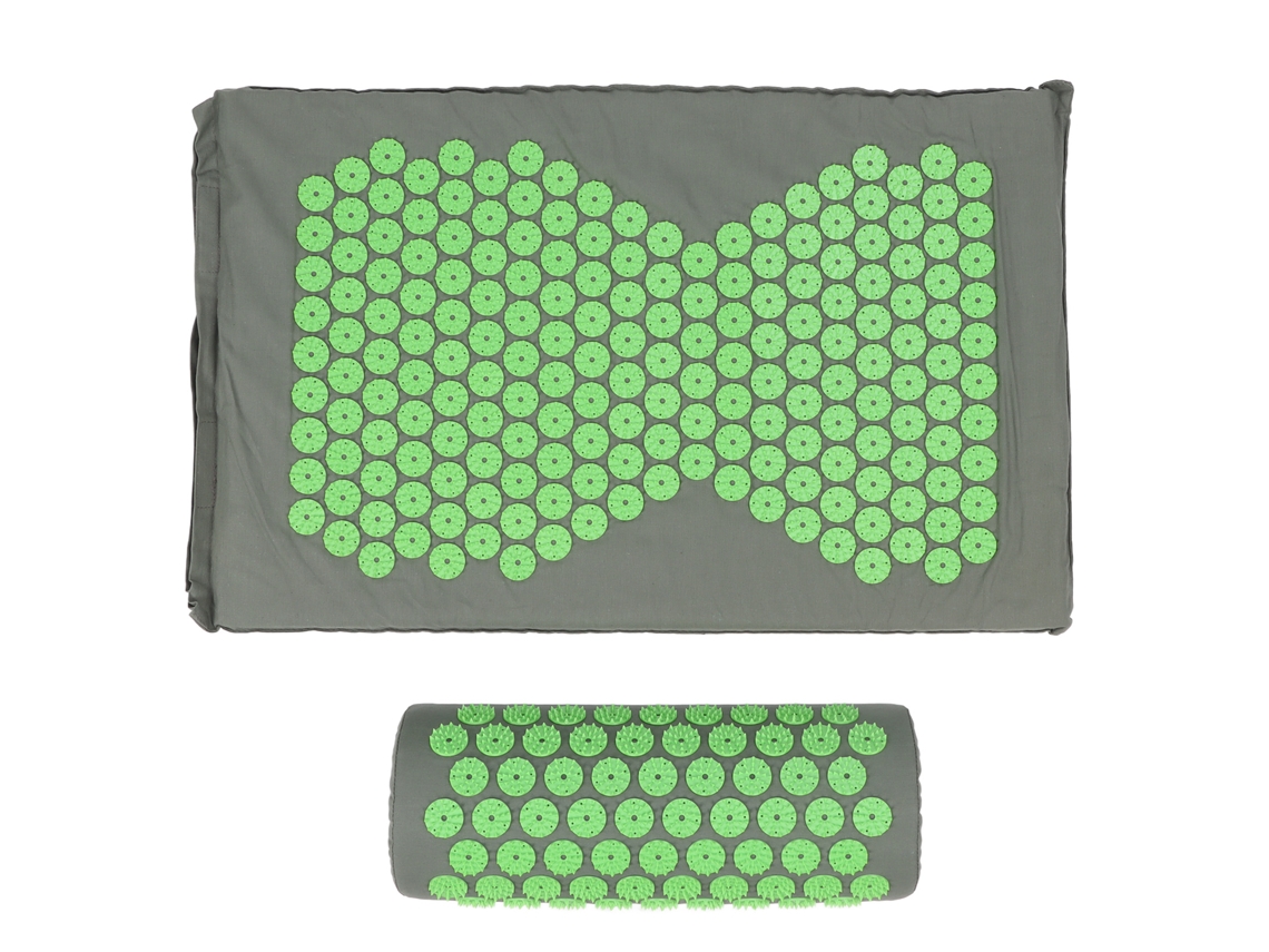 Colchoneta De Masaje Acupresión De Poliéster Algodón Con Almohada Para Relajar Músculos Y Aliviar Dolores