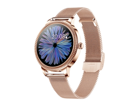 Smart Watch,Chronus pulsera de mujer inteligente táctil de 1.09 pulgadas IP68 a prueba de agua, dorado BISBISOUS