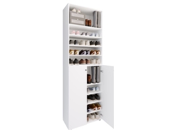 Zapatero Grande De Madera Xl Lona 10 Vcm