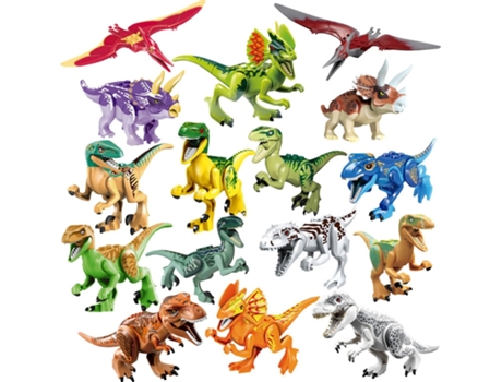 Bloques de Construcción Jurásicos, Dinosaurios Del Mundo Figuras Ladrillos Estilo 13