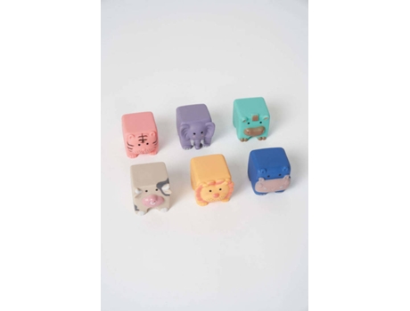 Muñecos AMBARSCIENCE Cubos de los Animales (Edad Minima: 6 meses)