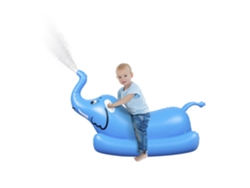 Silla flotante inflable para niños, diseño de elefante, lanza agua. Presa.