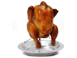 Asador de pollo de acero inoxidable, rejilla plegable para aves