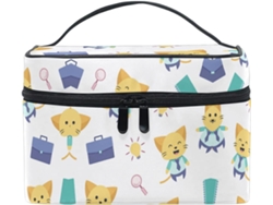 Bolsa Cuero Con Cremallera Portátil Organizador Para Mujer Diseño