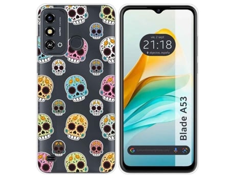 Funda Silicona para Zte Blade A53 diseño Catrina Dibujos