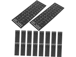 20 pegatinas para teclado, letras cirílicas mate, instalación precisa, compatibles con portátiles y ordenadores. Jortmrd