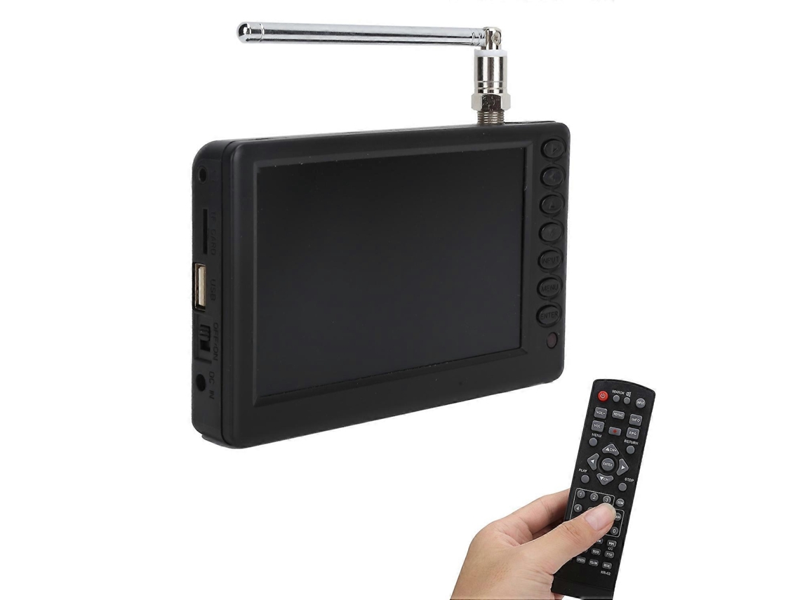 Televisor digital portátil Leadstar de 5 pulgadas con FM y soporte para ATV, minitelevisor de alta resolución, enchufe UE 110-220 V Chennnls