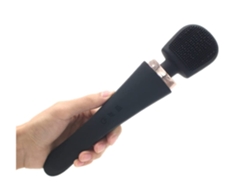 Masajeador Inalámbrico Ushion Silky Smooth, 8 Potentes Velocidades Y 20 Vibraciones, Silencioso, Color Negro
