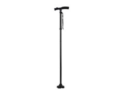 Bastón plegable con luz LED, bastones y muletas ajustables para personas mayores, bastón con cojín.