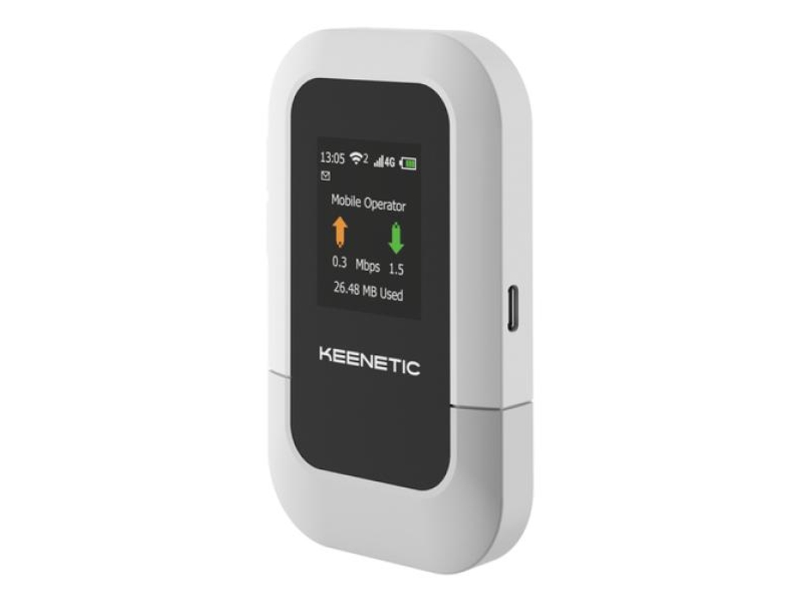 Enrutador inalámbrico de banda única 4G, color negro y gris, Keenetic (2,4 GHz)