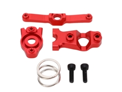Juego De Volante De Aleación De Aluminio Para Coches Rc Traxxas E Revo Vxl Summit A Escala 1/16 - Piezas De Mejora - Rojo