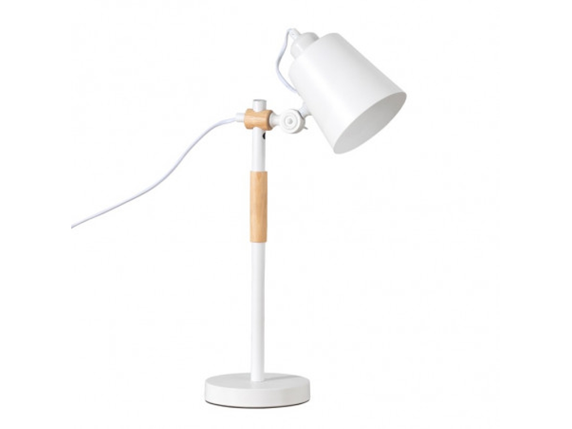 DUDECOR Lámpara De Mesa Iria Blanco